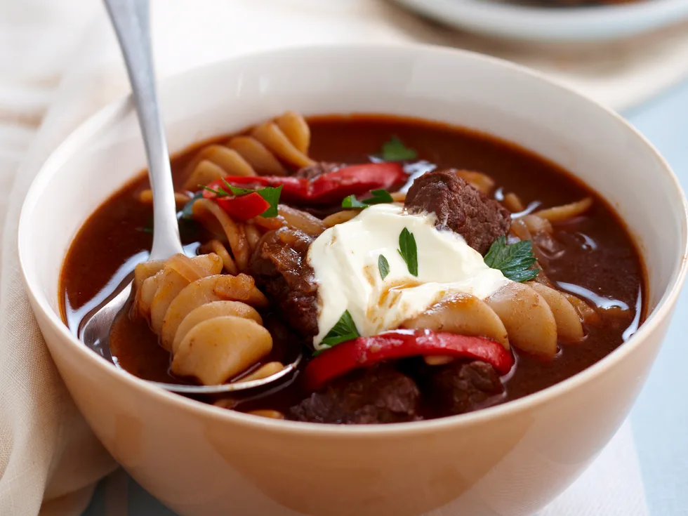 Hearty Goulash Pasta Soup