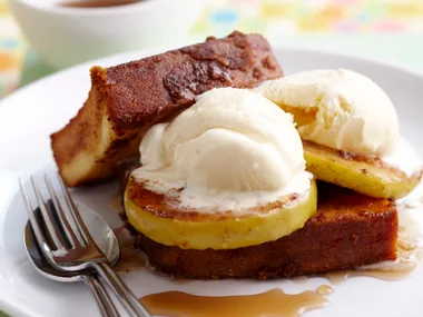 Hot apples and ice-cream sandwiches