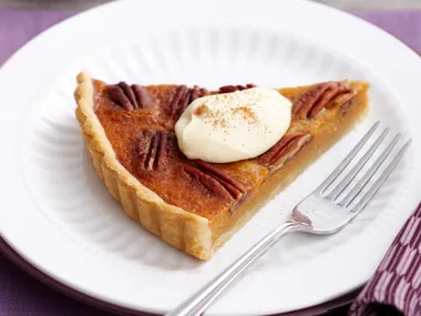 kumara and pecan pie