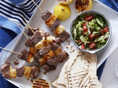 Lamb and Haloumi Kebabs