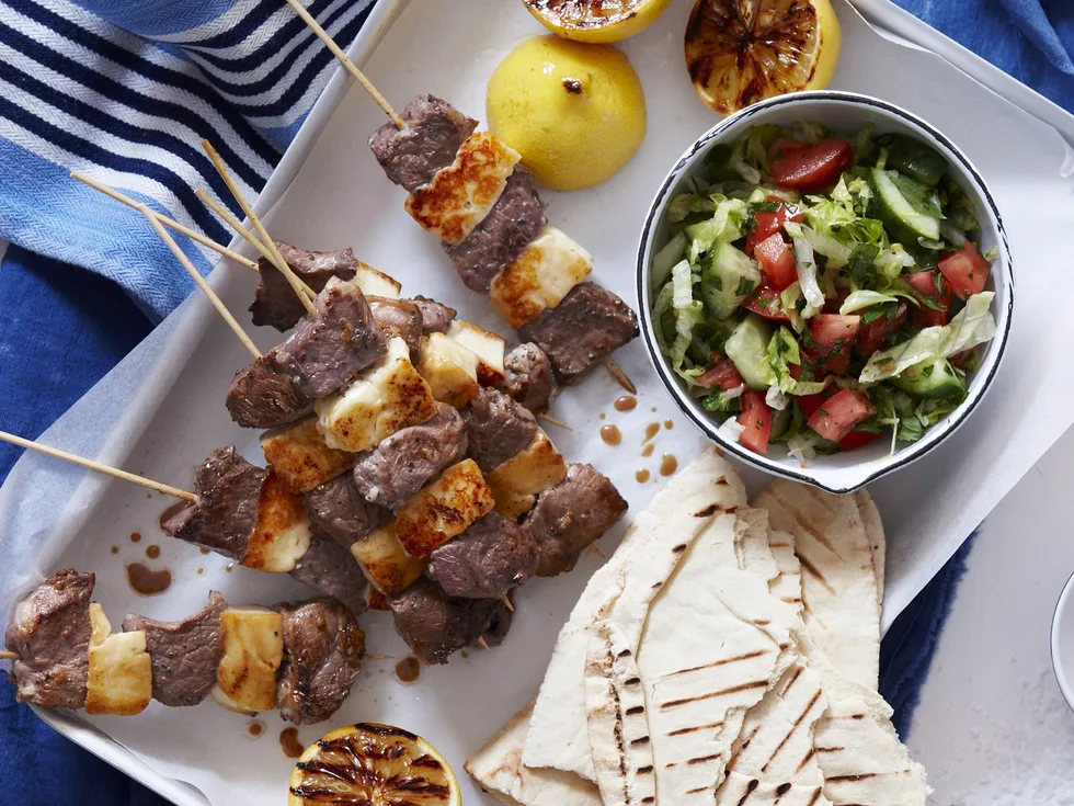 Lamb and Haloumi Kebabs
