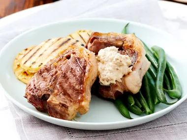 lamb chops with baba ghanoush