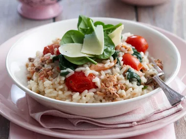 Lemon and Cracked Pepper Salmon Risotto
