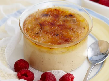 Lime and ginger creme brulee