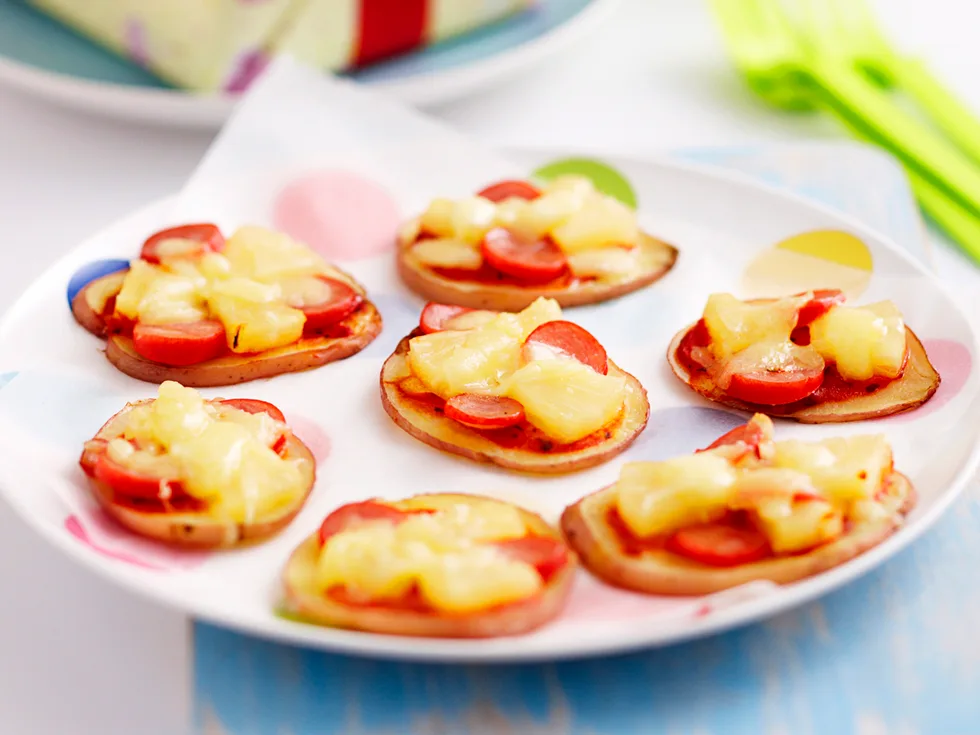 Little potato pizzas