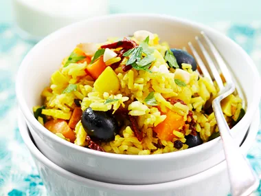 Macadamia and kumara pilaf