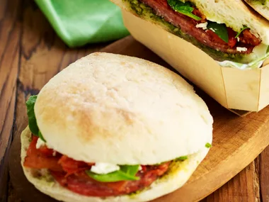 Mediterranean toasted roll