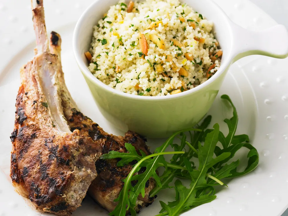Minted yoghurt cutlets