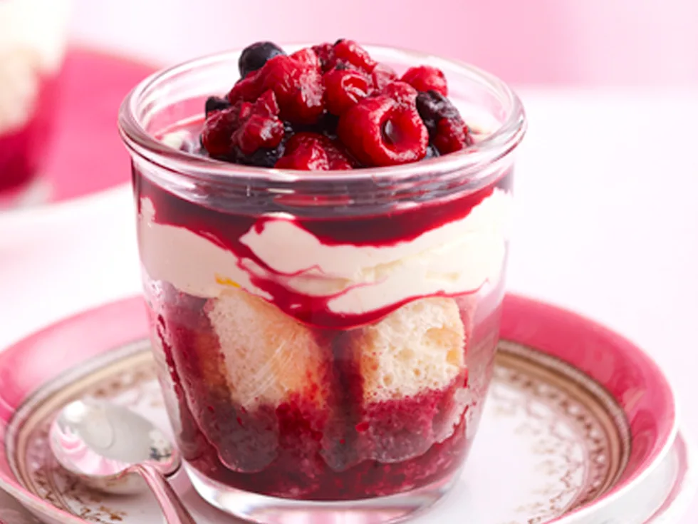 Mixed berry trifle