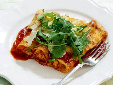 Mixed vegetable and ricotta cannelloni