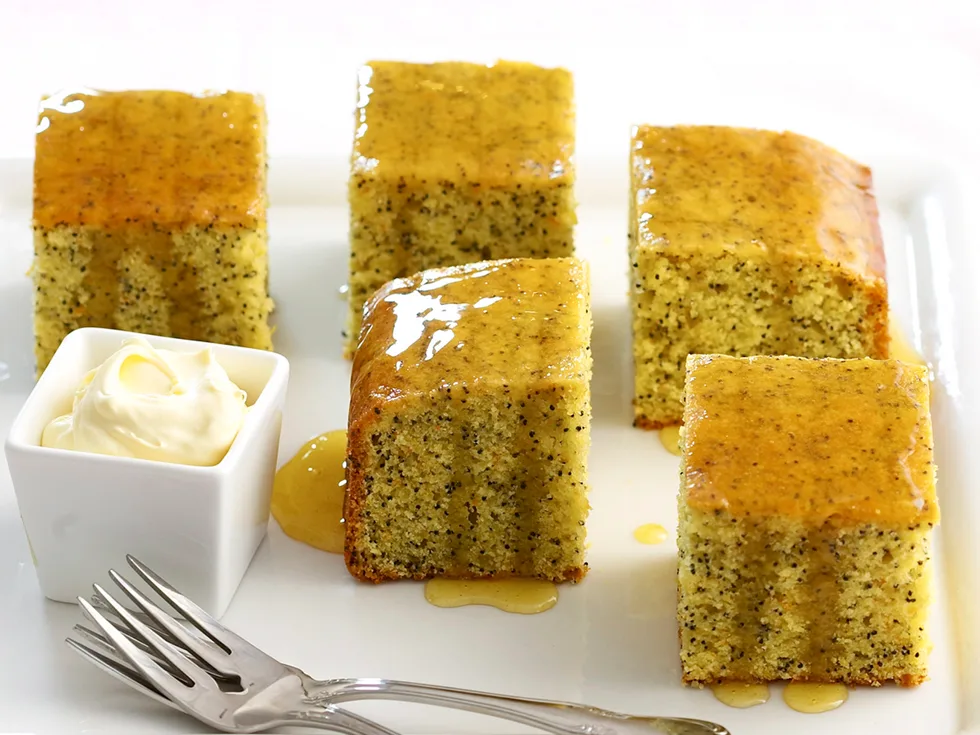 Orange and poppy seed syrup cake