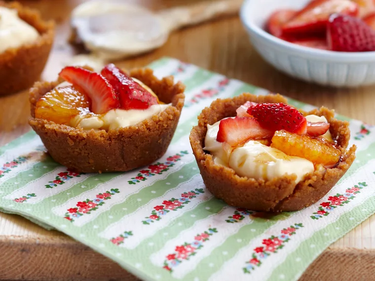 Orange and Strawberry tarts