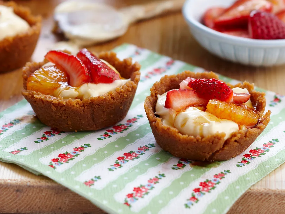 Orange and Strawberry tarts