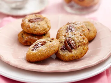 Pecan and cranberry biscuits