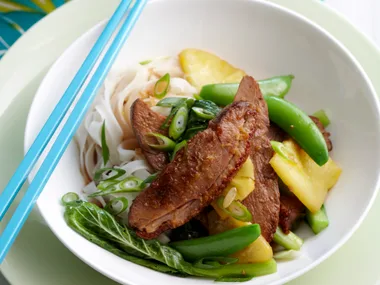 Peking duck and pineapple