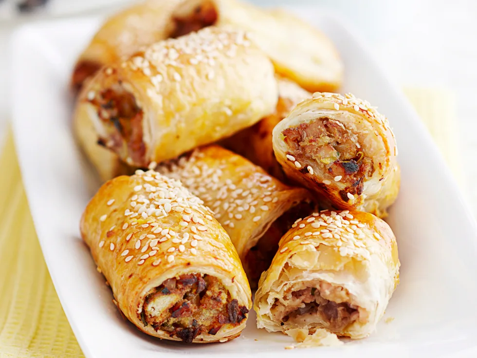 Pork, Turkey And Apple Sausage Rolls