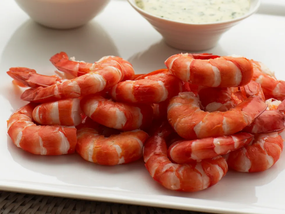 Prawns with dipping sauce