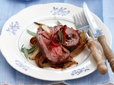 Prosciutto wrapped beef