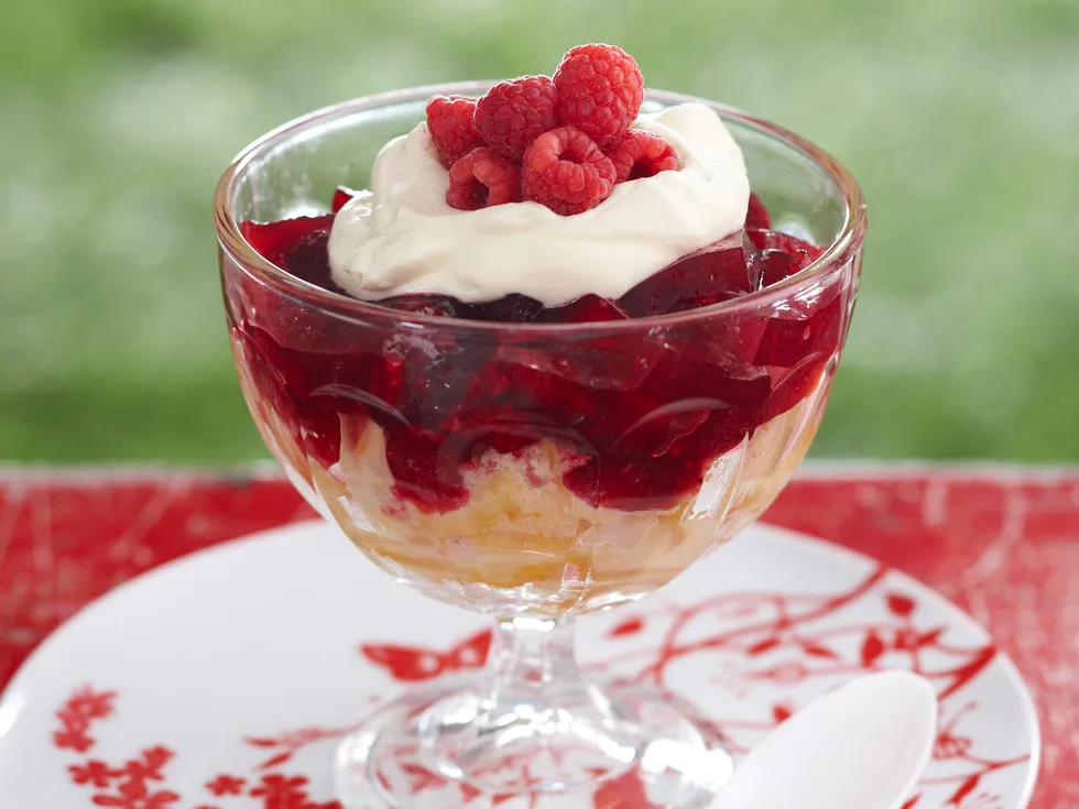Raspberry trifle