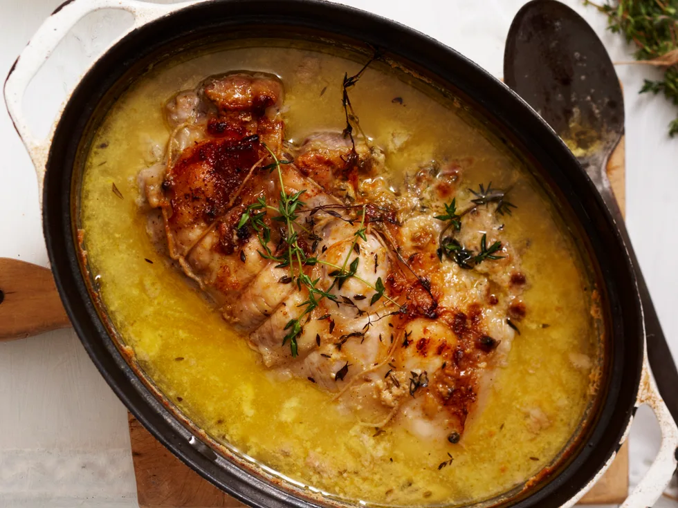 Roast pork in milk