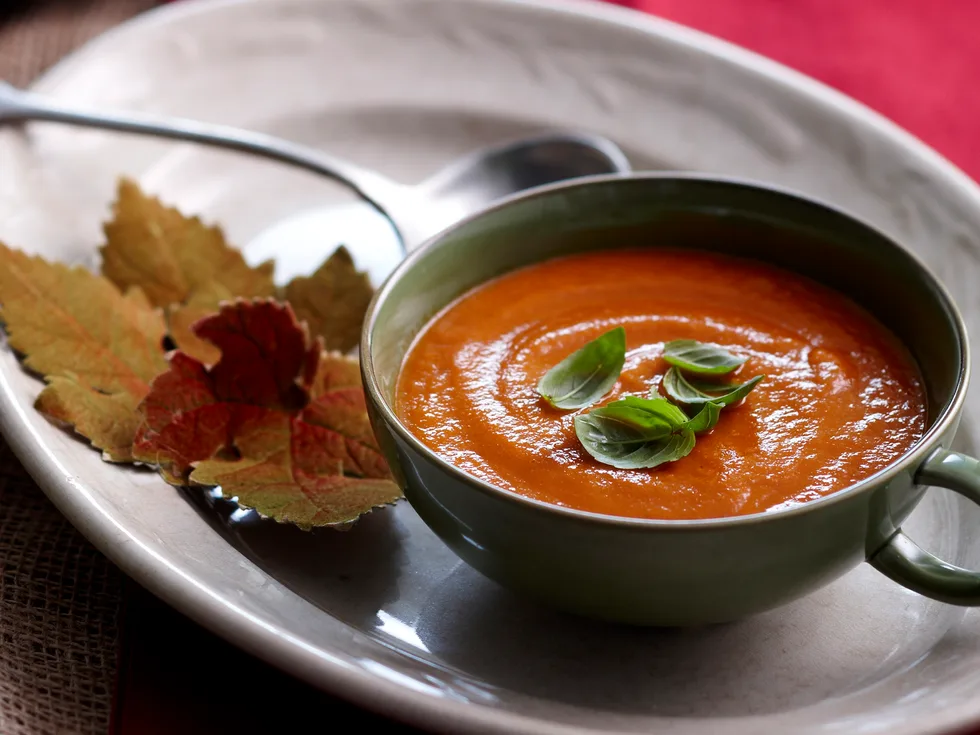 Roasted Tomato and Basil Soup