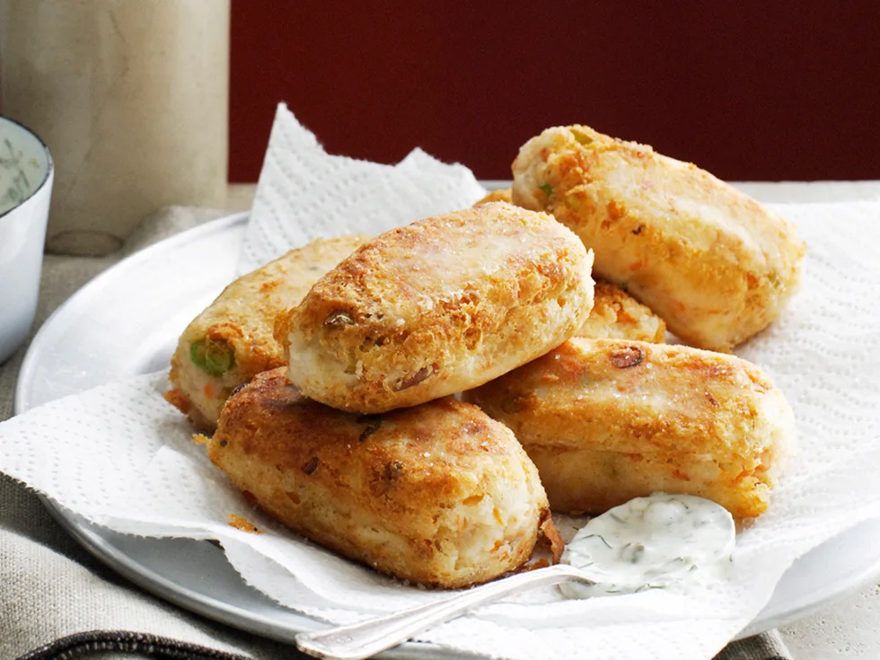 Salmon rissoles