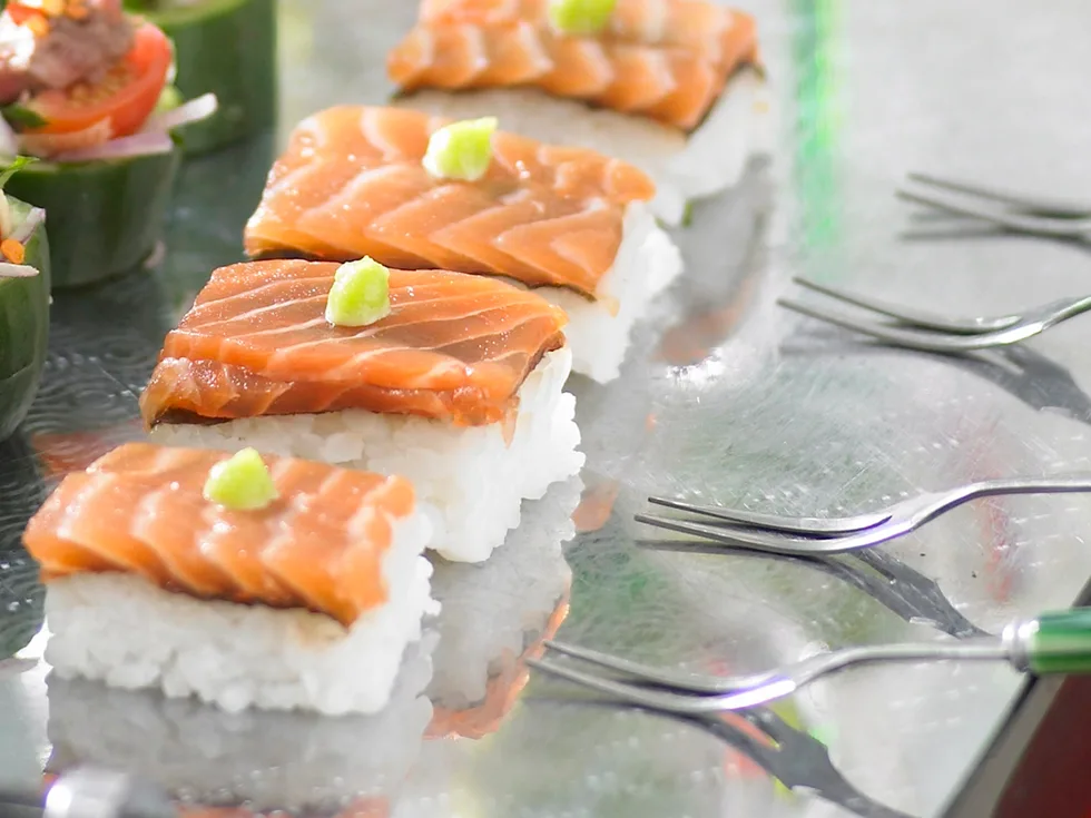 Salmon sushi