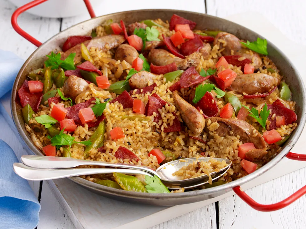 sausage paella