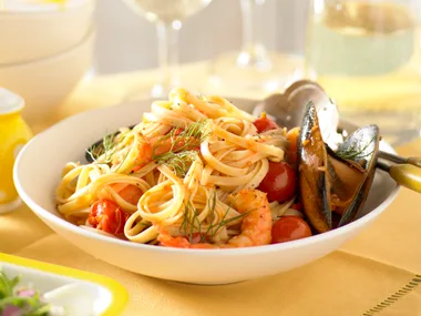 Seafood linguine