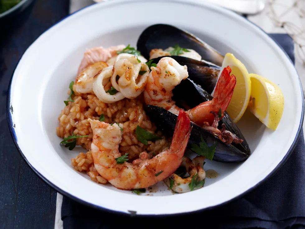 Seafood risotto