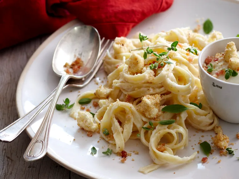Silky Cauliflower Fettuccine