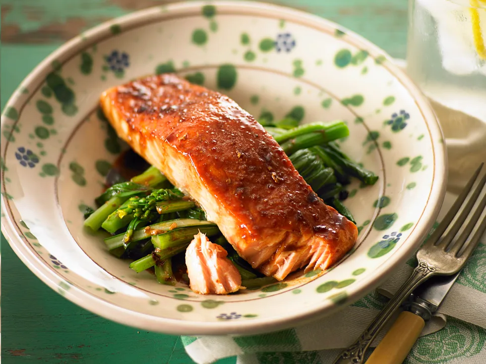 Slow roasted salmon
