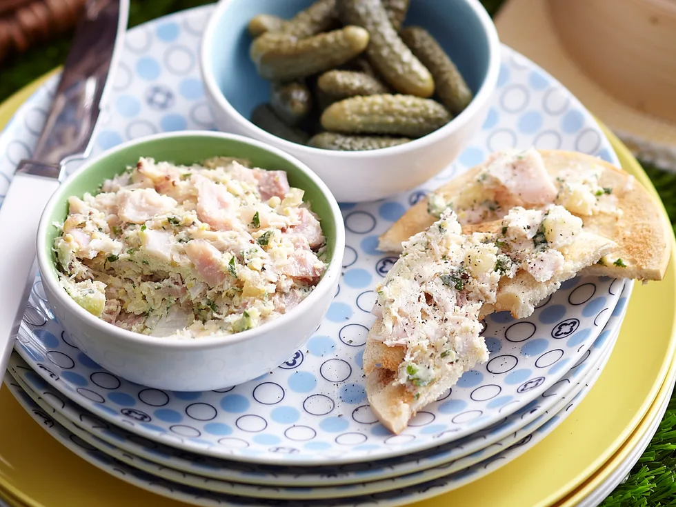 Smoked chicken terrine