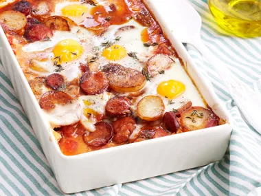 Spanish baked eggs