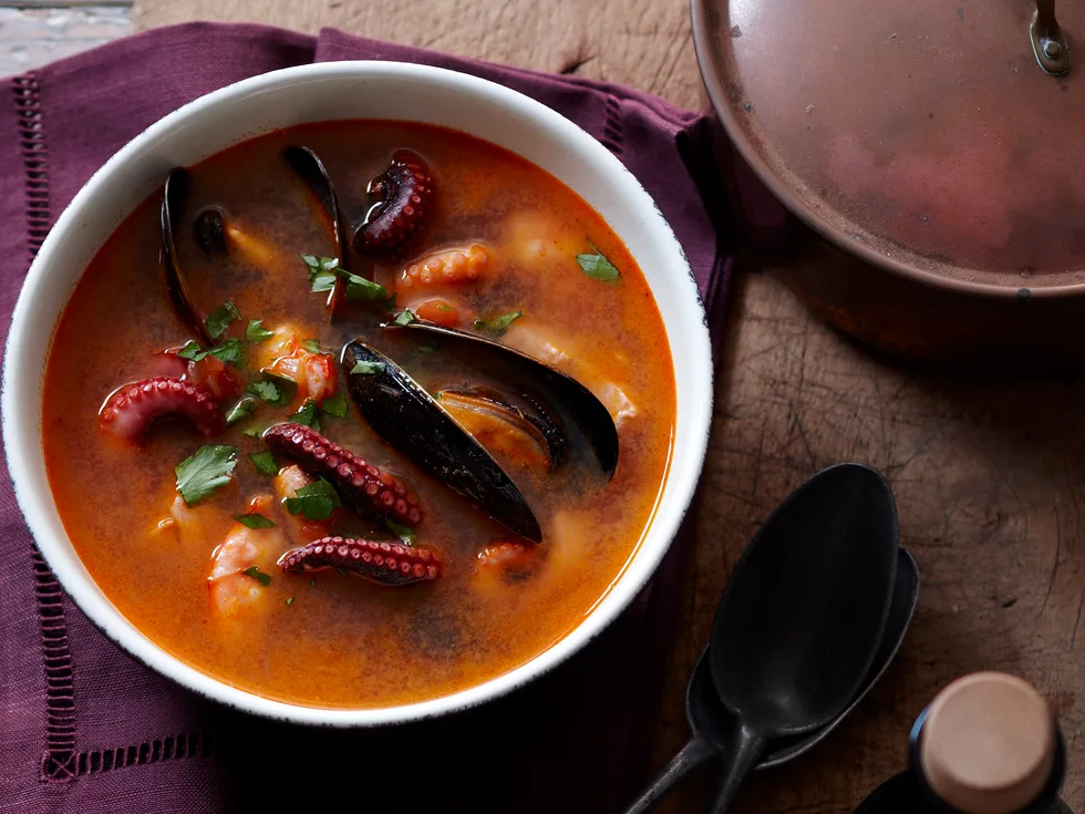 Spanish seafood soup