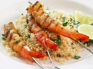 spiced barbecued prawns