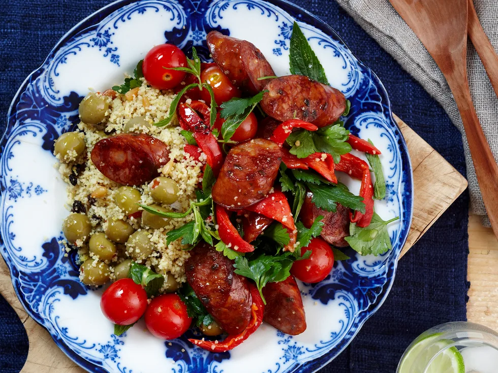 Spiced Chorizo couscous salad