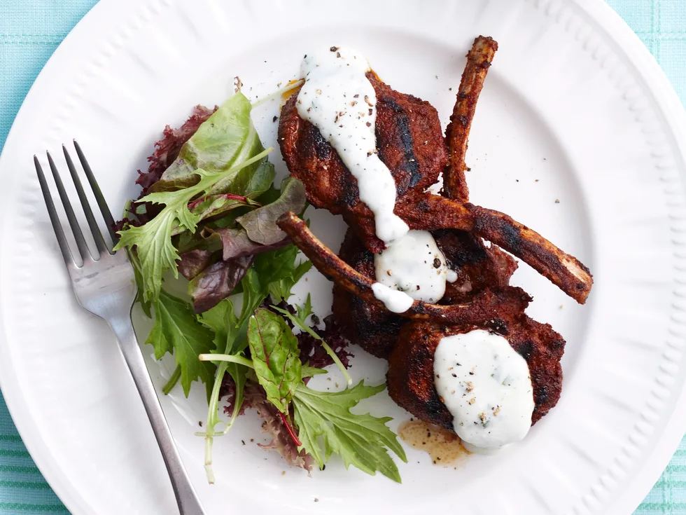 Spiced lamb cutlets