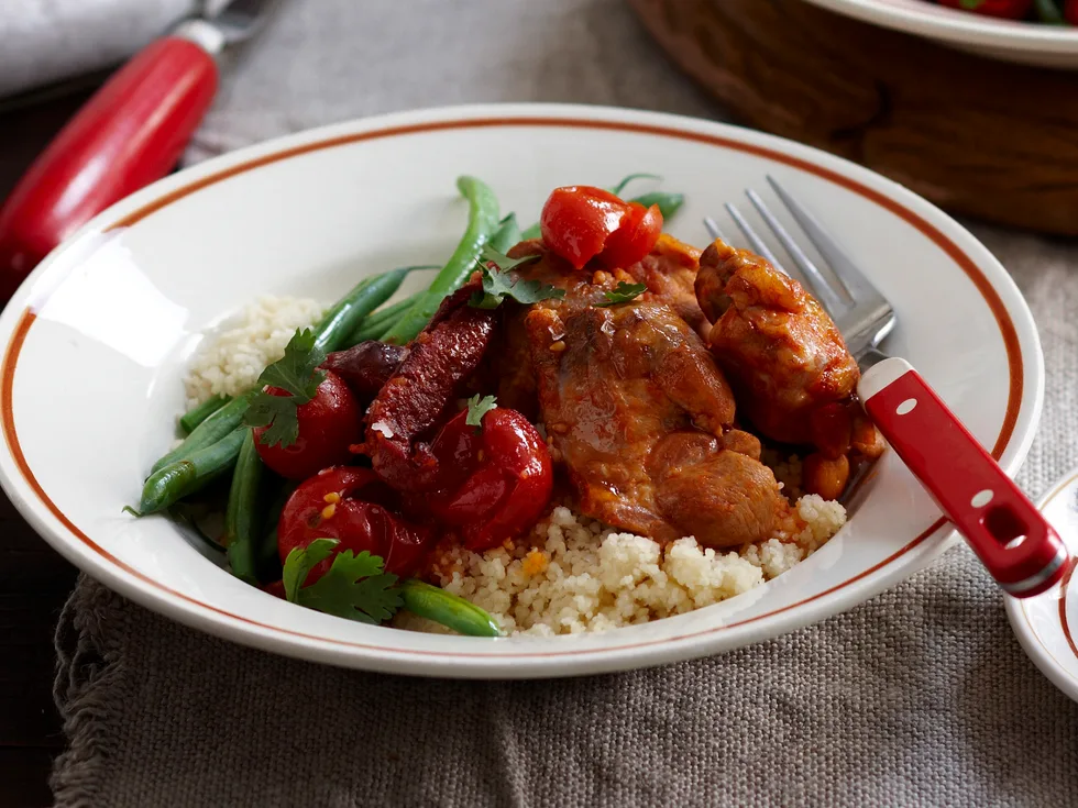 Spicy chicken and couscous