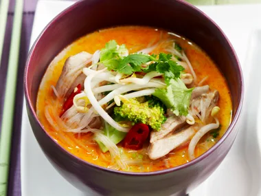 Spicy coconut chicken soup