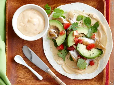 Spicy fish tortillas