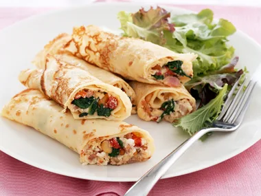 spinach, bacon and ricotta