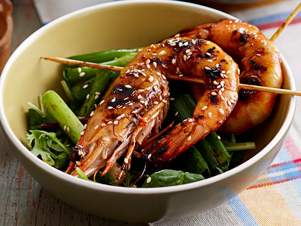 teriyaki prawns