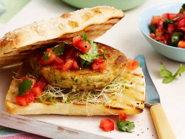 Tofu patties with Thai salsa
