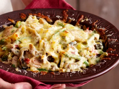 tuna and char-grilled vegetable bake