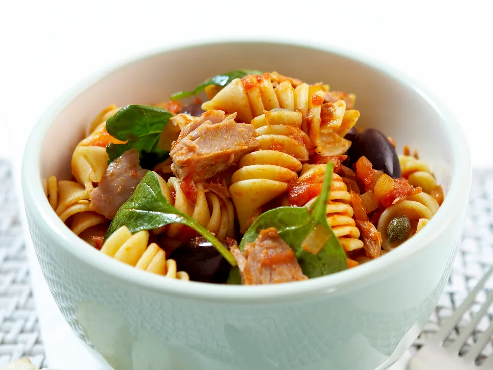 Tuna and Olive pasta