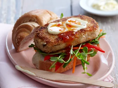 Wasabi Salmon Burgers