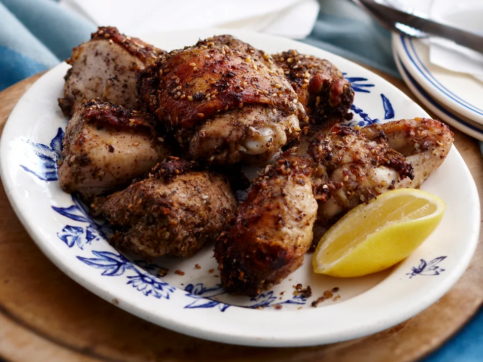 Za'atar crusted chicken