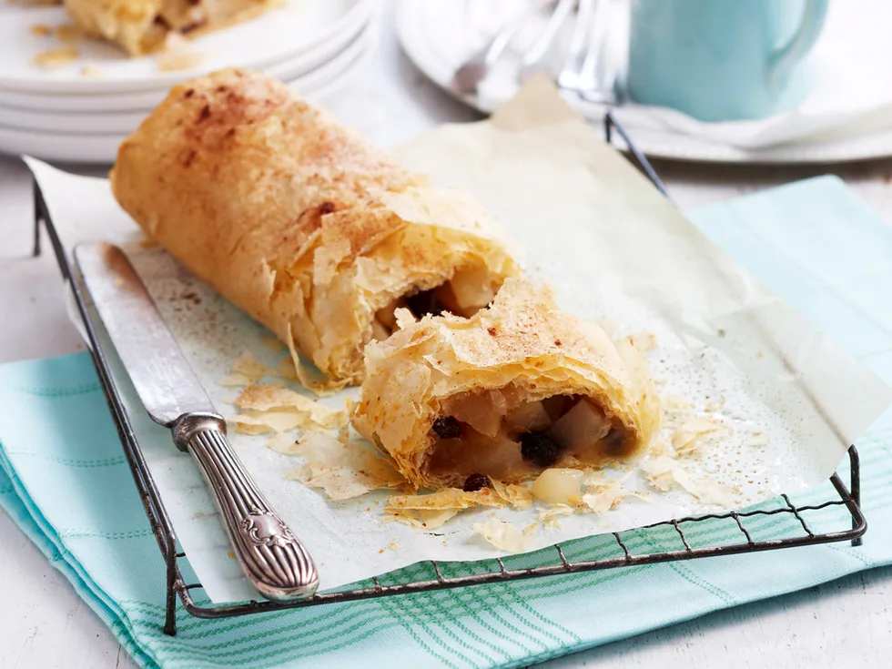 Apple and pear strudel