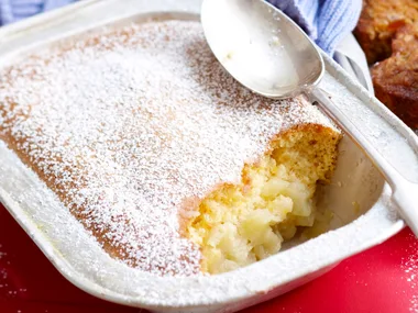 Apple caramel puddings